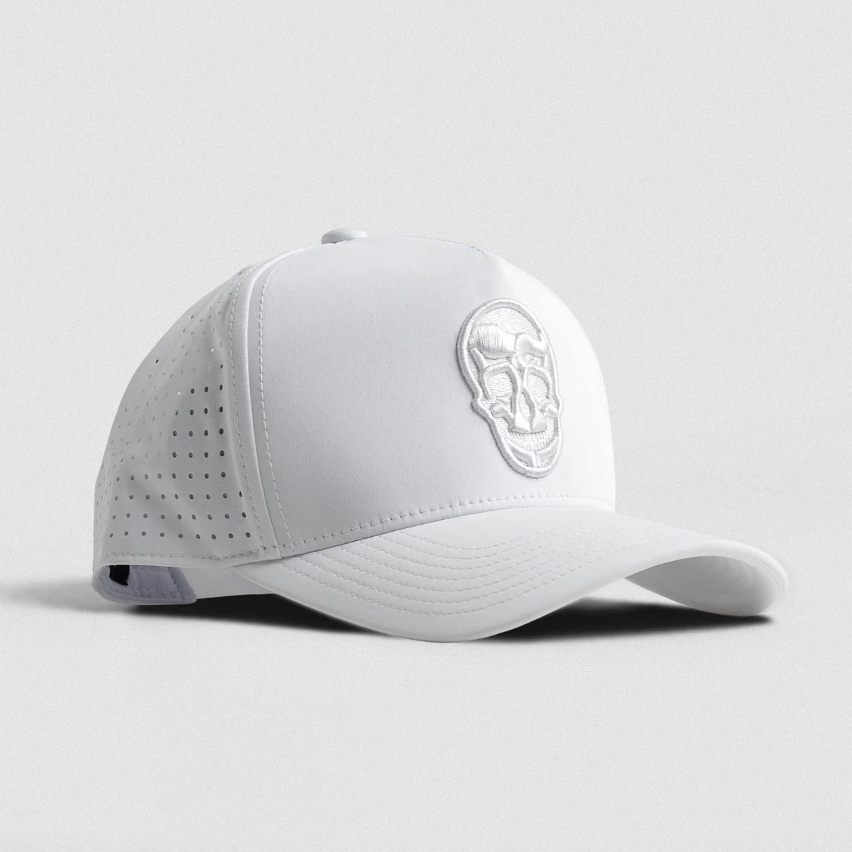 Hybrid Performance 5-Panel Hat - White/White