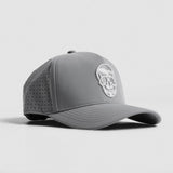 Hybrid Performance 5-Panel Hat - Gray/White