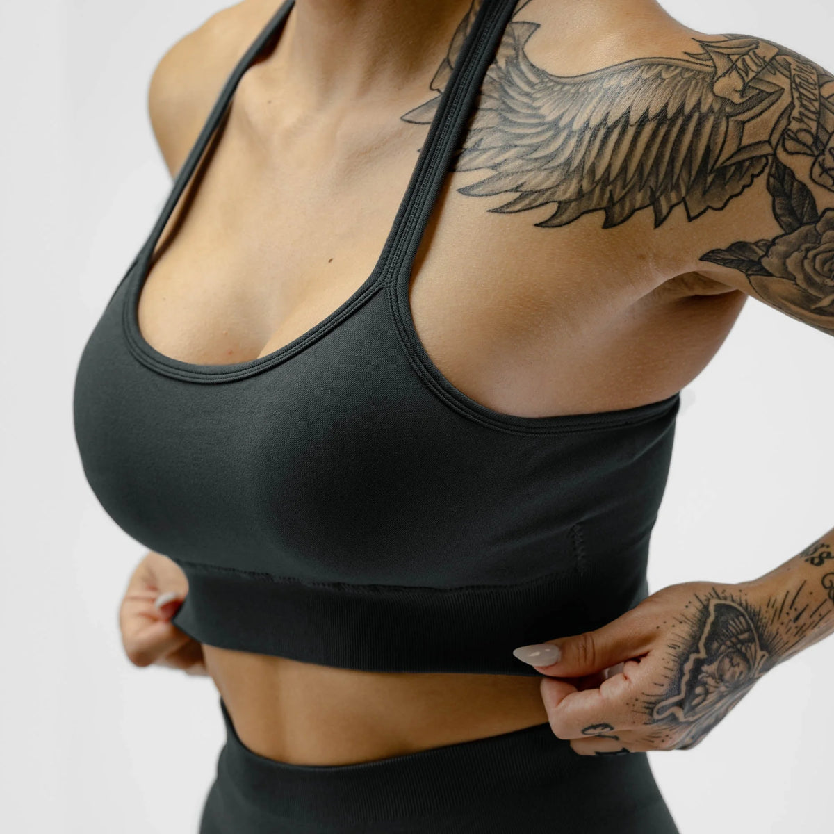 Halo Bra - Charcoal