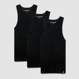 Men's Ribbed Tank 3-Pack - Black