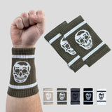 Skull Wrist Bands - OD Green