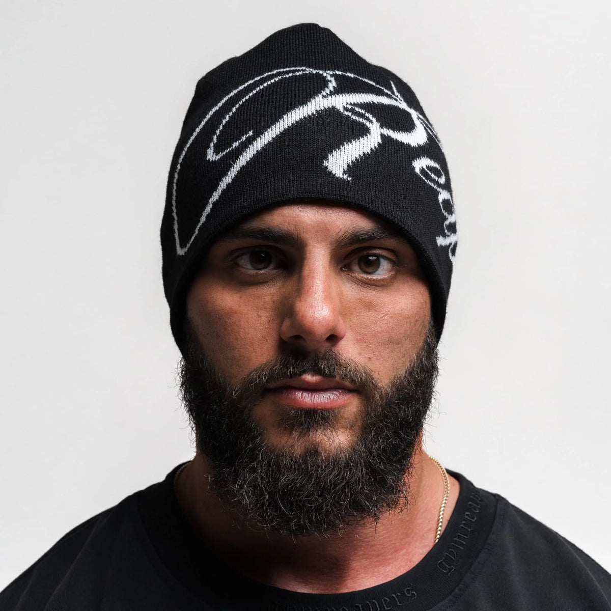 Reapers Skull Cap Beanie - Black/White