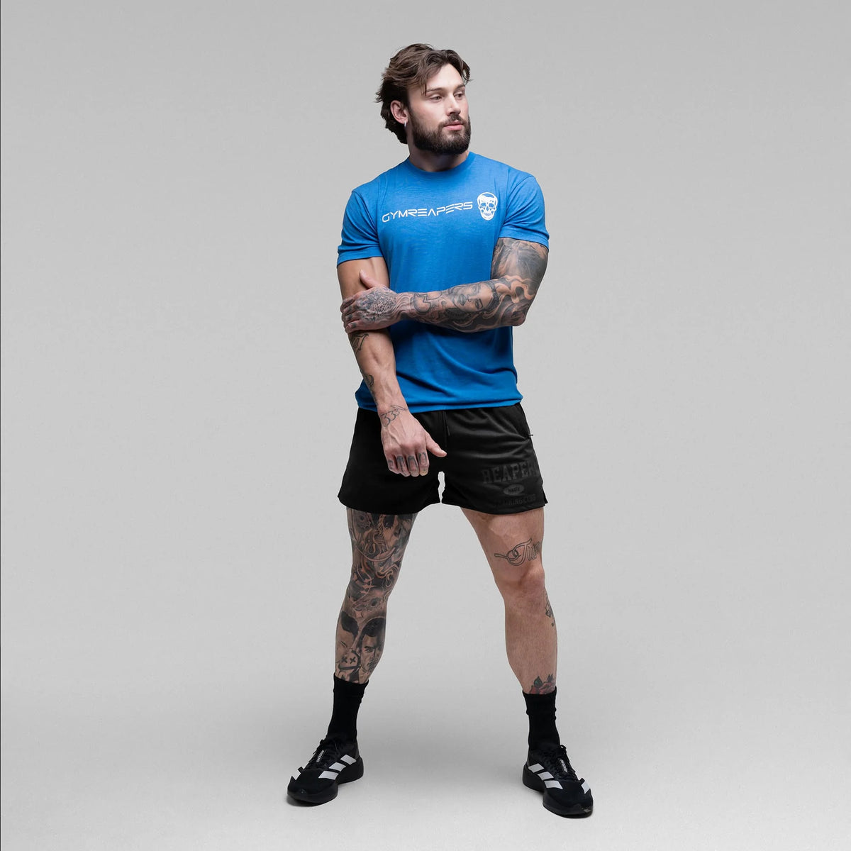 Reaper Mesh Training Shorts - Black/Black