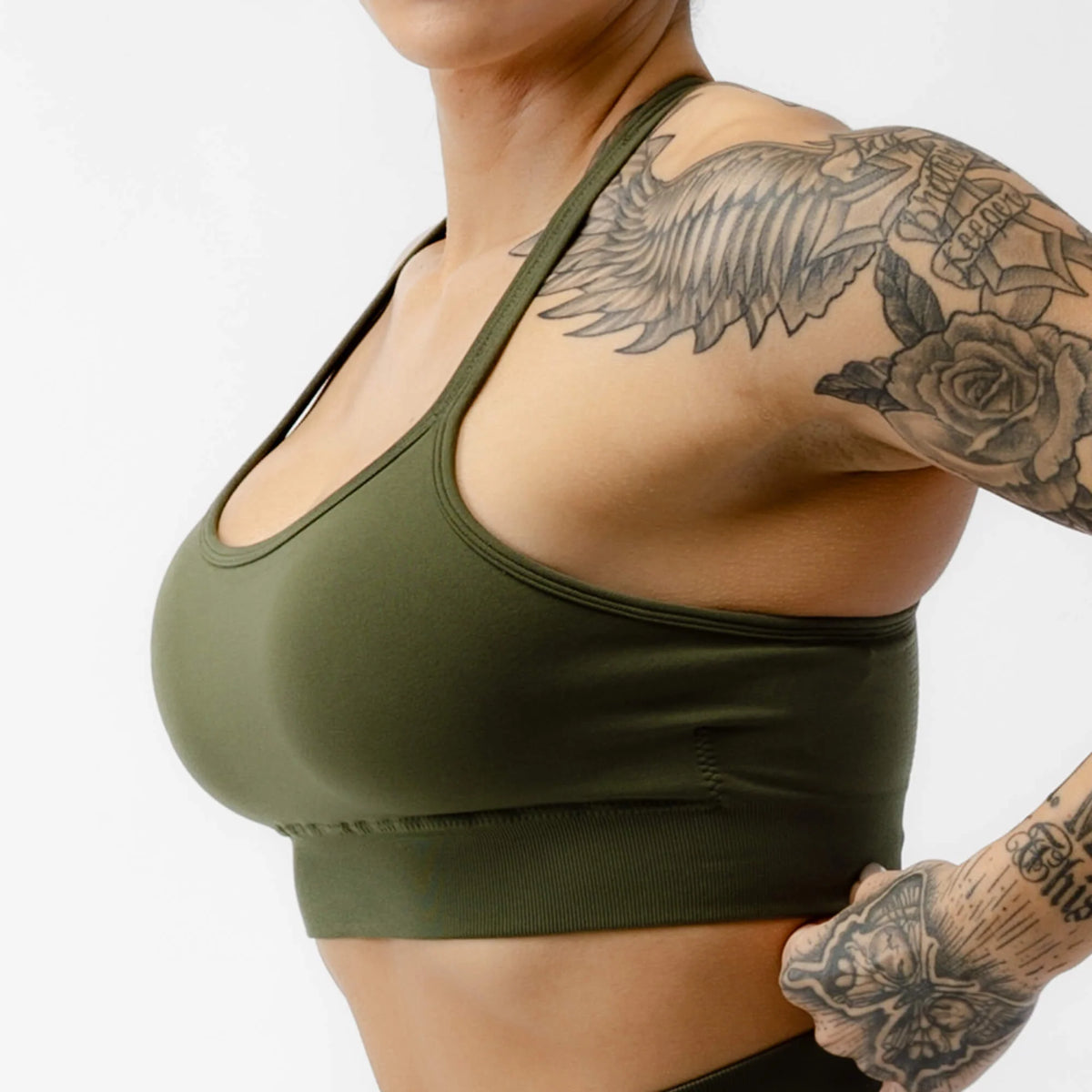 Halo Bra - Vintage Green